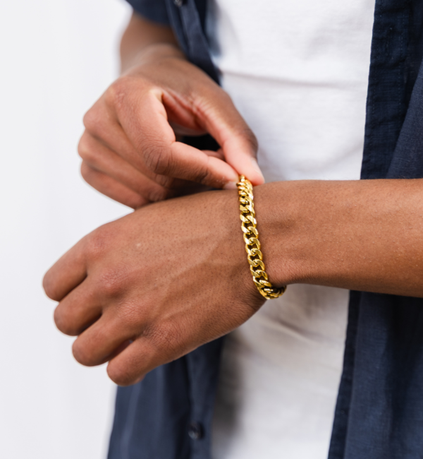 KAYA sieraden Steel Men's Bracelet Gourmet Gold | 9 mm