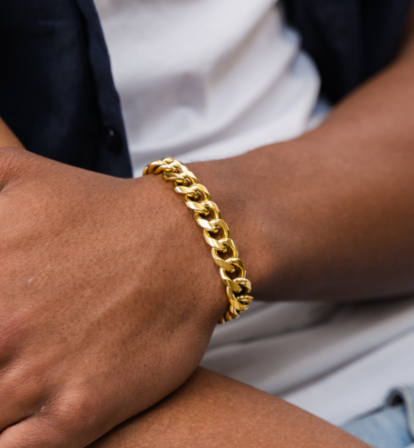 KAYA sieraden Steel Men's Bracelet Gourmet Gold | 11 mm