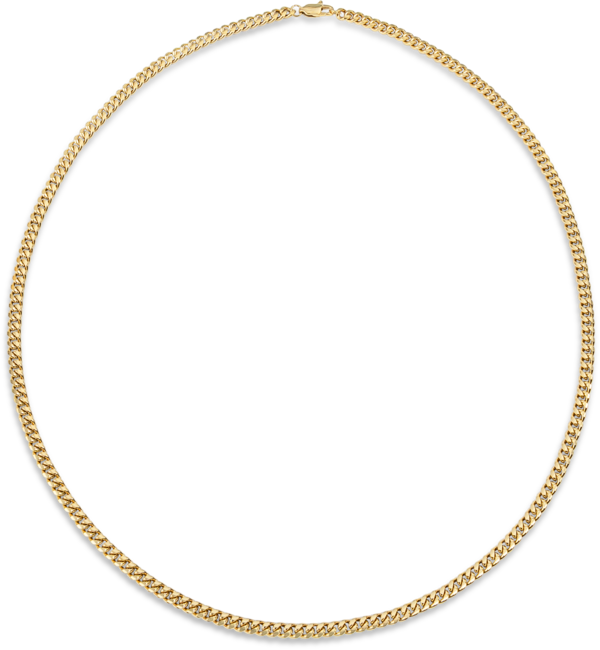 KAYA sieraden Men’s stainless steel gourmet necklace gold | 4 mm