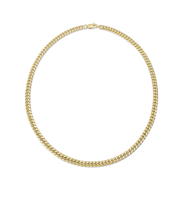 KAYA sieraden Men’s stainless steel gourmet necklace gold | 6 mm