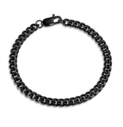 KAYA sieraden Steel Men's Bracelet Gourmet Black | 6 mm