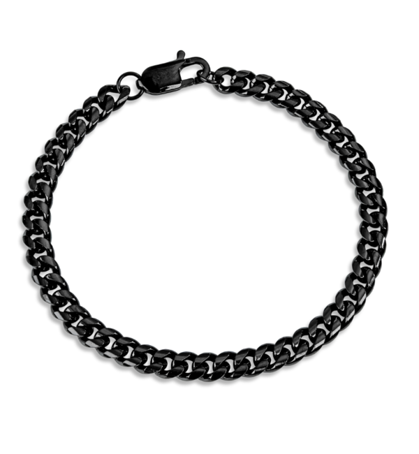 KAYA sieraden Steel Men's Bracelet Gourmet Black | 6 mm