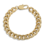 KAYA sieraden Stalen herenarmband gourmet Goud I 11 mm