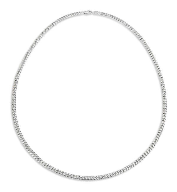 KAYA sieraden Men’s stainless steel gourmet necklace silver | 4 mm