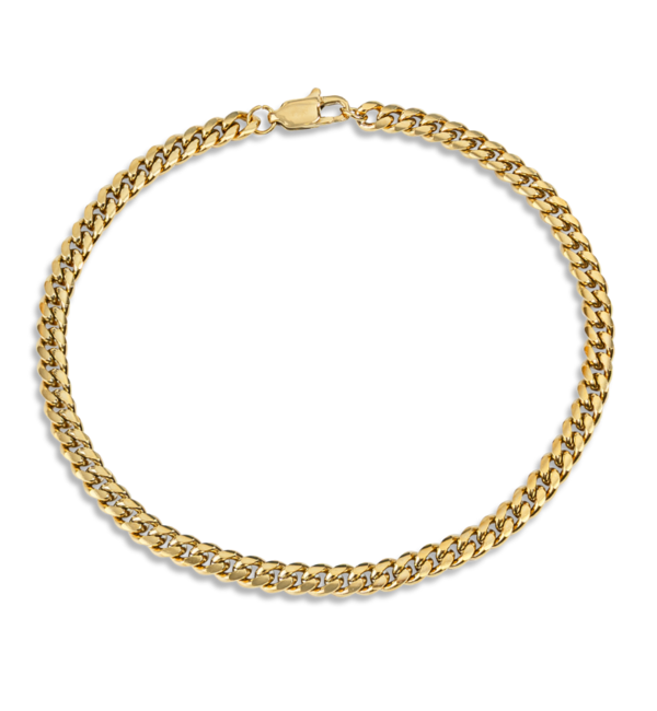 KAYA sieraden Steel Men's Bracelet Gourmet Gold | 4 mm