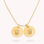 Gegraveerde sieraden Necklace with Two Handprints