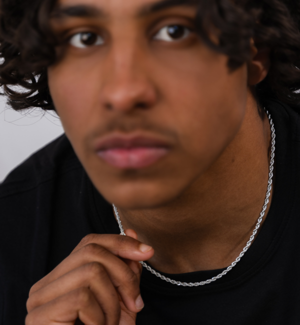 KAYA sieraden Steel Men's Chain Rope Silver I 3 mm