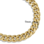 KAYA sieraden Stalen herenarmband gourmet Goud I 9 mm