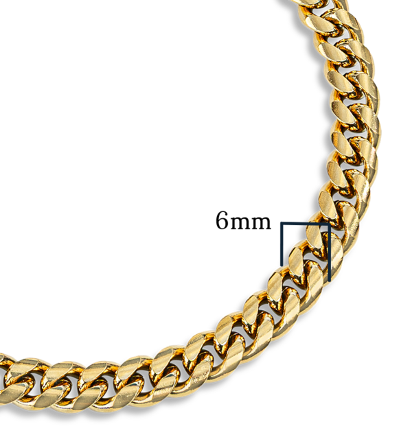 KAYA sieraden Steel Men's Bracelet Gourmet Gold | 6 mm