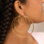 KAYA sieraden Statement hoop earrings ‘Main character’
