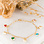 KAYA sieraden Silver Charm Bracelet with 7 Colored Hearts | Sterling Silver