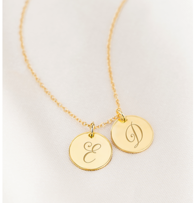 KAYA sieraden Ketting met Twee Initialen