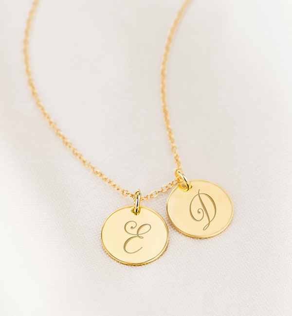 KAYA sieraden Ketting met Twee Initialen