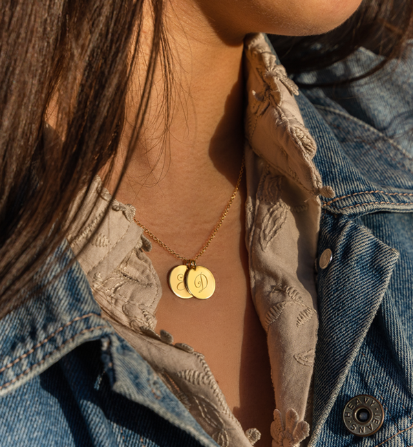 KAYA sieraden Necklace with Two Initials