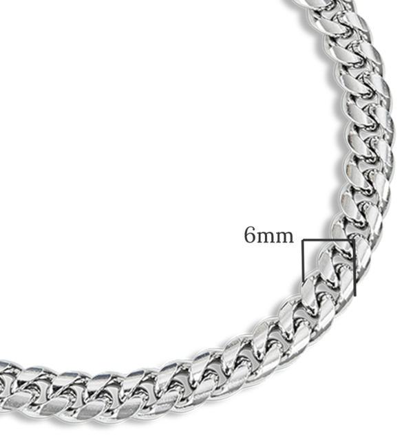 KAYA sieraden Steel Men's Bracelet Gourmet Silver | 6 mm