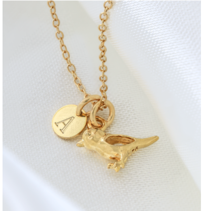 KAYA sieraden Ketting met Letter 'Vogeltje'
