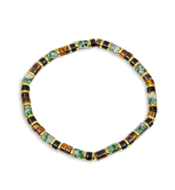 KAYA sieraden Edelsteen Kinderarmband | Groene Jade
