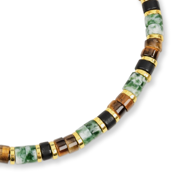 KAYA sieraden Edelsteen Kinderarmband | Groene Jade
