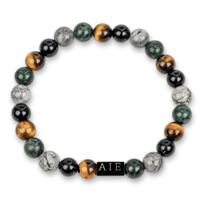 KAYA sieraden Edelstenen Armband Heren Mixed Forest