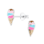 KAYA sieraden Silver Children's Earrings Ice Cream