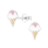 KAYA sieraden Silver Children's Earrings Ice Cream - Copy