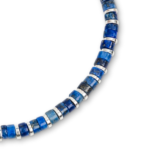 KAYA sieraden Vader en Zoon Edelsteen Armbandenset | Lapis Lazuli