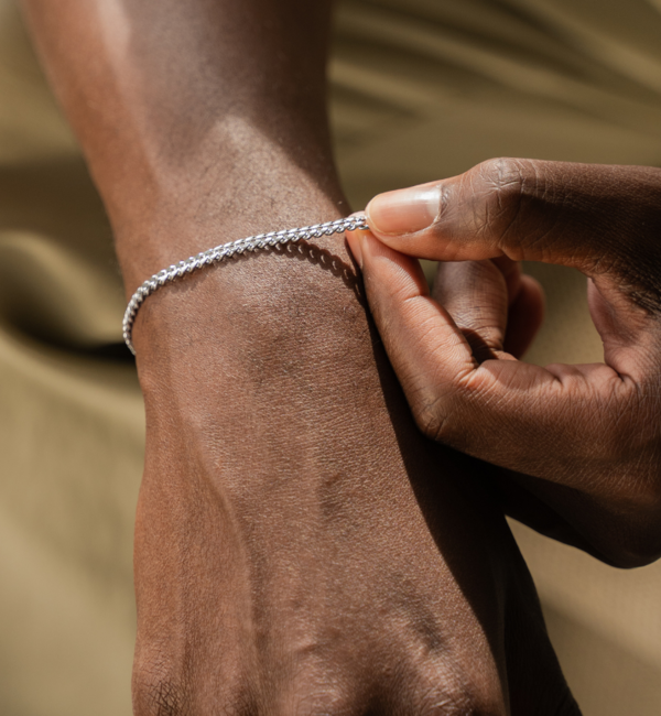 KAYA sieraden Jongensarmband gourmet zilver | 4mm