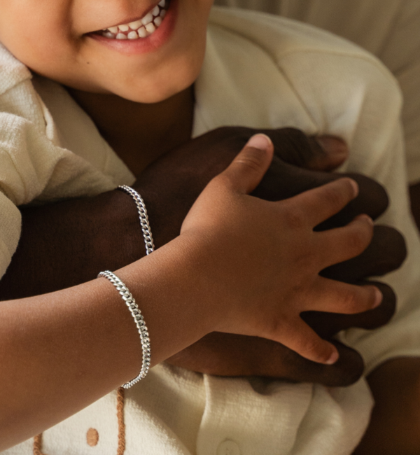 KAYA sieraden Boys’ gourmet bracelet silver | 4 mm