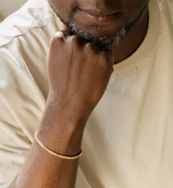 KAYA sieraden Steel Men's Bracelet Gourmet Gold | 4 mm