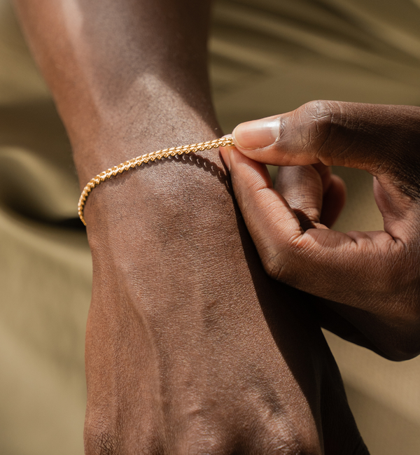 KAYA sieraden Steel Men's Bracelet Gourmet Gold | 4 mm