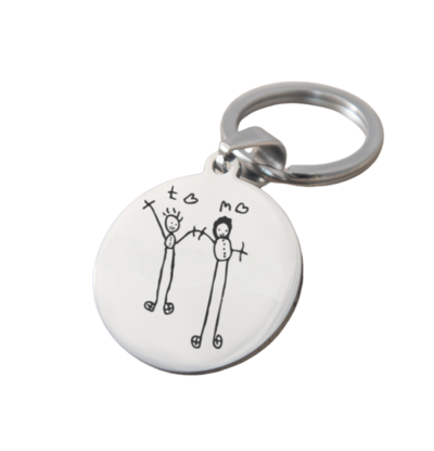 KAYA sieraden Stainless Steel keychain Drawing | Disc