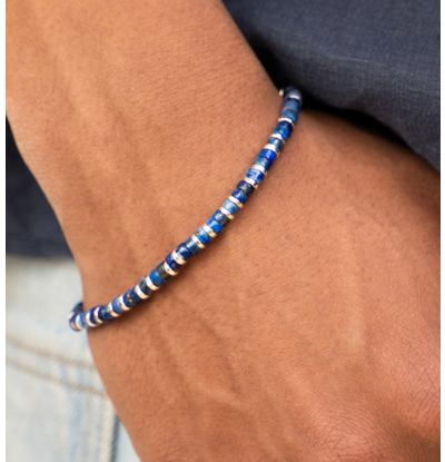 KAYA sieraden Children’s gemstone bracelet | Blue lapis lazuli