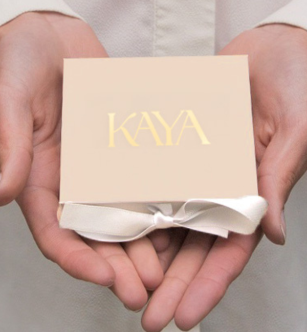 KAYA sieraden Platte Ketting met Geboortesteen | Stainless Steel