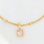 KAYA sieraden Bracelet 'Bolletjes' with Mother of Pearl Flower and Engraving | Stainless Steel - Copy - Copy