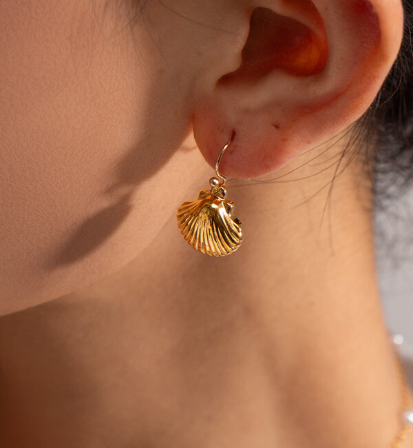 KAYA sieraden Shell Earrings 'Sandy Kisses' | Stainless Steel