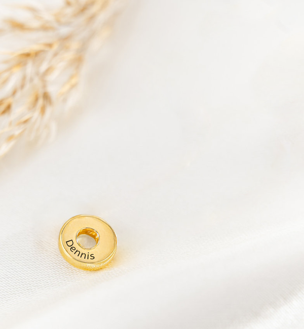 KAYA sieraden Loose engraved donut charm