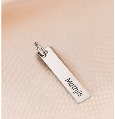 KAYA sieraden Losse Naambedel | Sleutelhanger