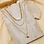 KAYA sieraden Drie Statement Ketting ' Blue Lagoon' | Stainless Steel