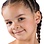 KAYA sieraden Silver Children's Earrings Mermaid with Crystals