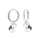 KAYA sieraden  Creoles 'Dog with Crystal'