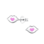 KAYA sieraden Silver Children's Earrings 'Kiss'