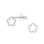 KAYA sieraden Silver Children's Earrings 'Open Flower'