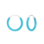 KAYA sieraden Hoop Earrings | Blue