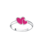 KAYA sieraden Zilveren Kinderring Two Hearts