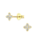 KAYA sieraden Children’s earrings ‘Crystal Flower’ | Gold plated