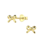 KAYA sieraden Silver Children's Earrings 'Golden Heart' - Copy - Copy