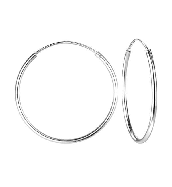 KAYA sieraden 'Silver Hoops' | 25mm