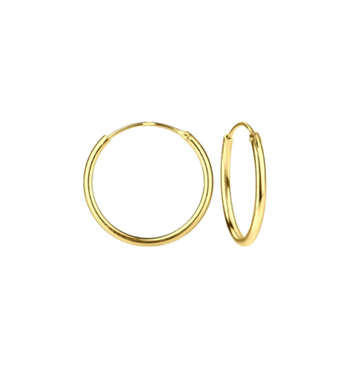 KAYA sieraden Creolen 'Gold Hoops' 16mm | Verguld