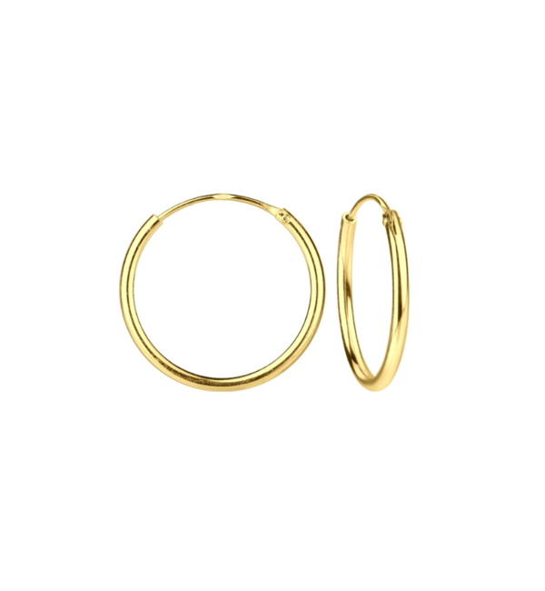 KAYA sieraden 'Gold Hoops' 16mm | Gold Plated