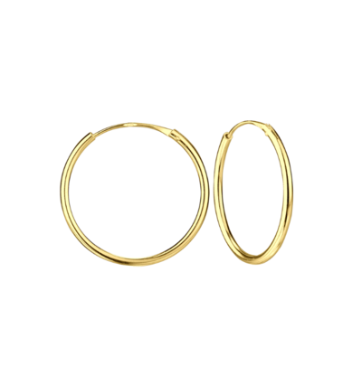 KAYA sieraden Creolen 'Gold Hoops' 20mm | Verguld